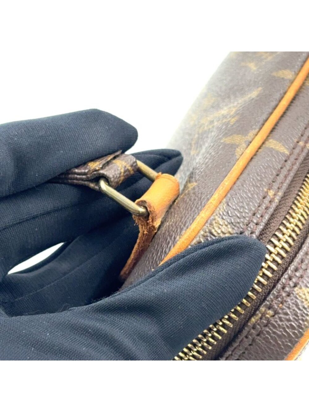 Louis Vuitton Marly Bandouliere Monogram Leather Brown Shoulder Bag Gold - Picture 11 of 15